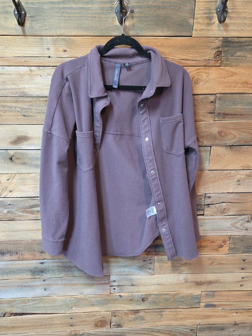 Mondetta Mauve Button-Up Shacket
